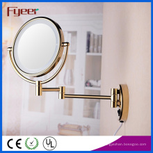 Fyeer Ultra mince pliable or miroir de maquillage LED (M1208GTF)